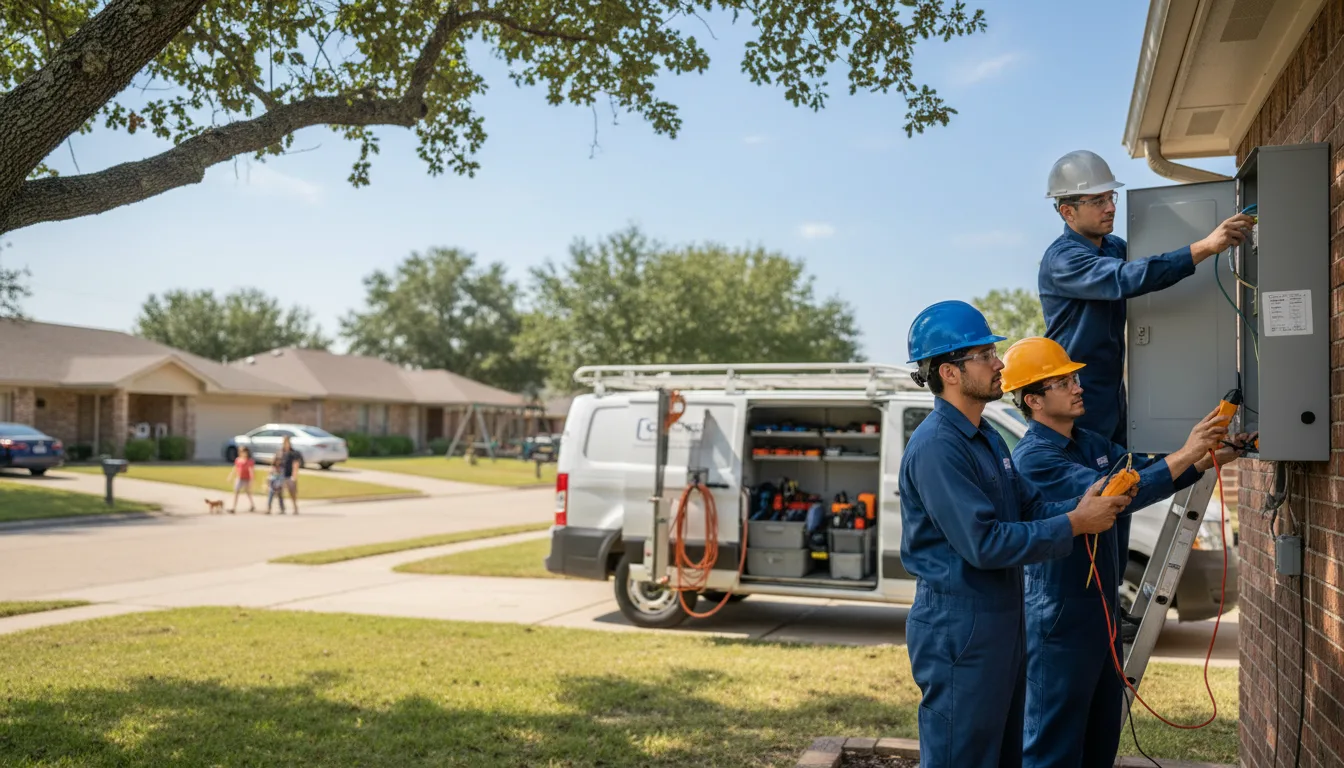 Certified electrician providing emergency electrical services in Camp Point, IL